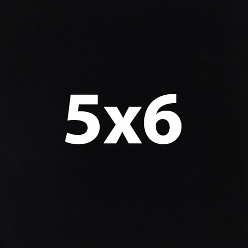 Black 5X6 Inches