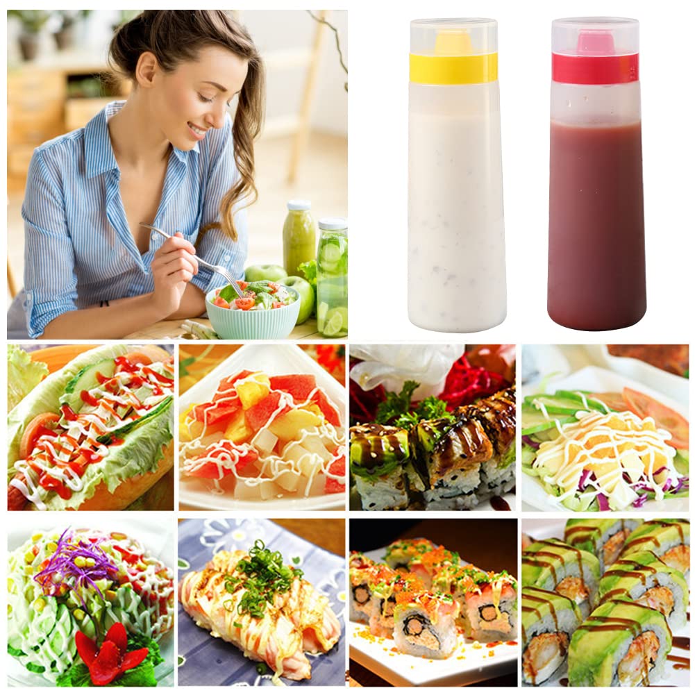 Katutude 300ml Leak-Proof Squeeze Bottle for Ketchup, Mustard & Honey - Kitchen & BBQ Essential