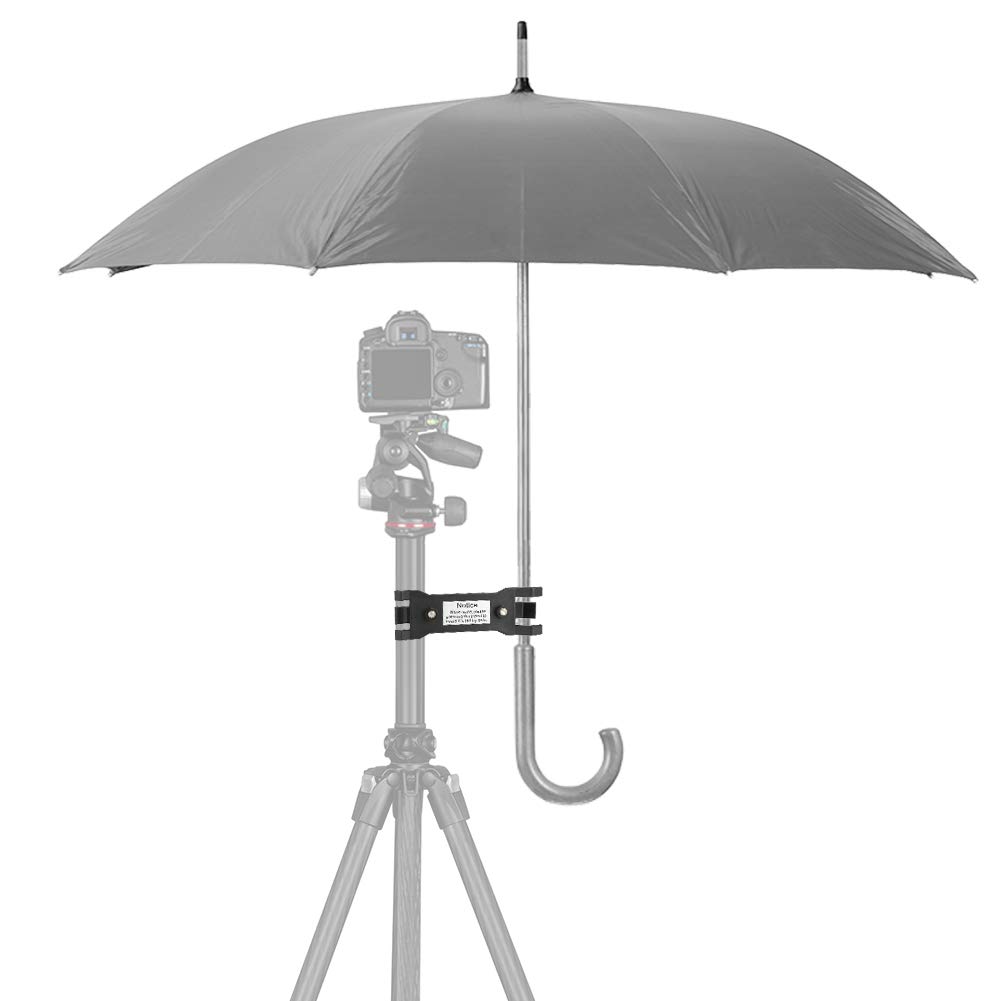 Portable Camera Tripod Umbrella Holder - Adjustable Outdoor Photography Bracket Clamp for DSLR Cameras - Perfect for Sunny Beach Shoots, Rainy Day Photography & Travel Vlogging