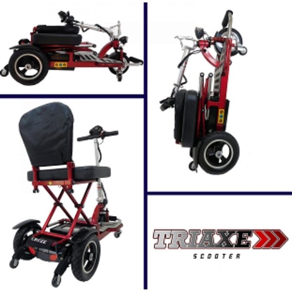Triaxe Cruze Folding Mobility Scooter for Adults - Lightweight Electric Scooter with Long Battery Life - Perfect for Shopping, Travel & Outdoor Activities