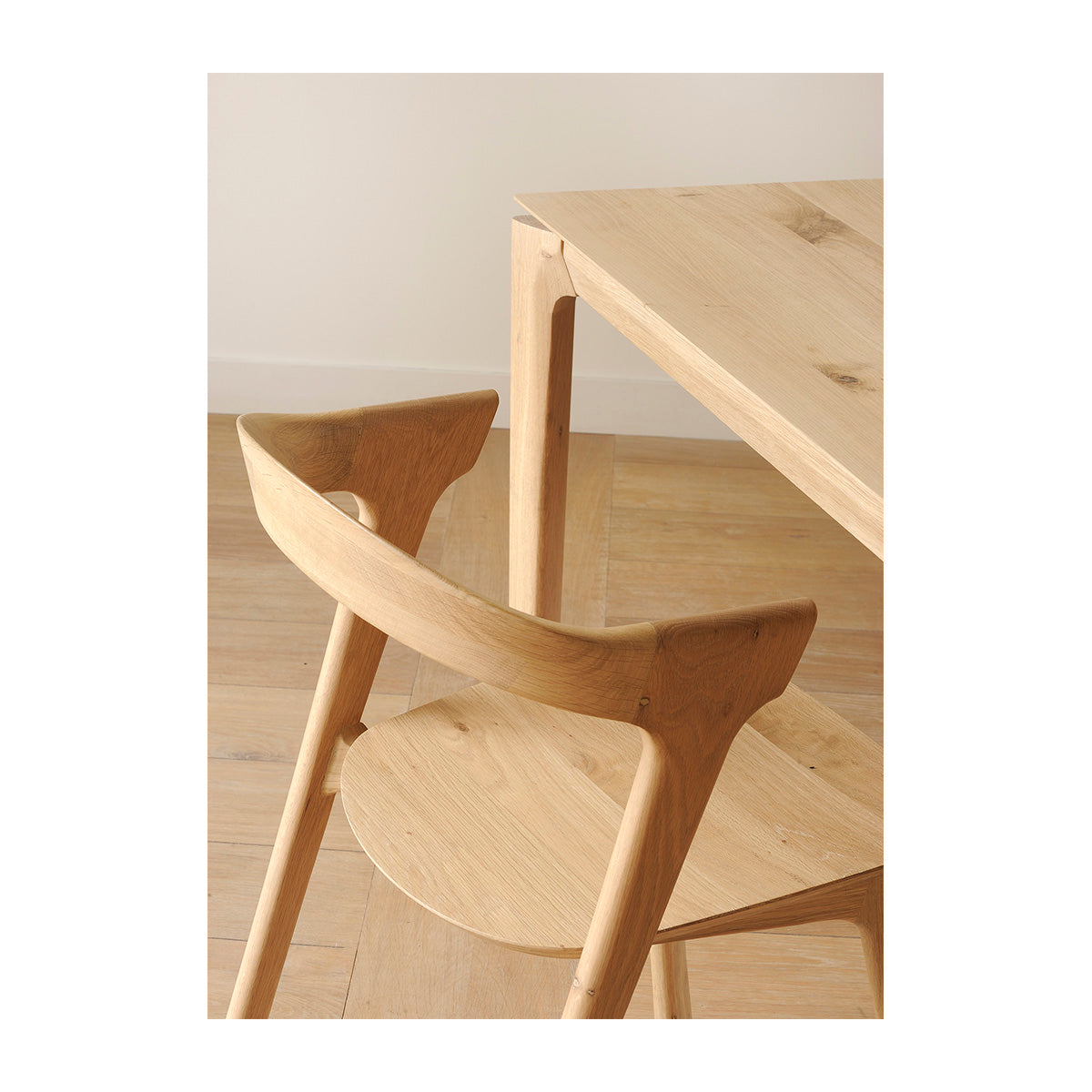 Modern Bok Dining Chair - Solid Wood Kitchen Chairs with Cushion - Comfortable & Stylish for Dining Room, Kitchen, or Breakfast Nook