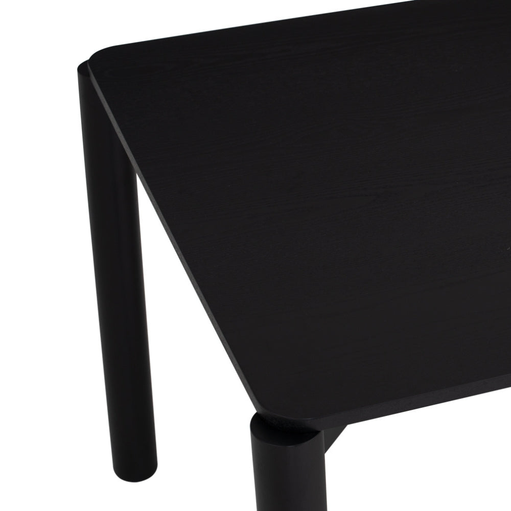 LONY 180cm Black Dining Table - Modern & Stylish for Home, Kitchen, and Dining Room Decor
