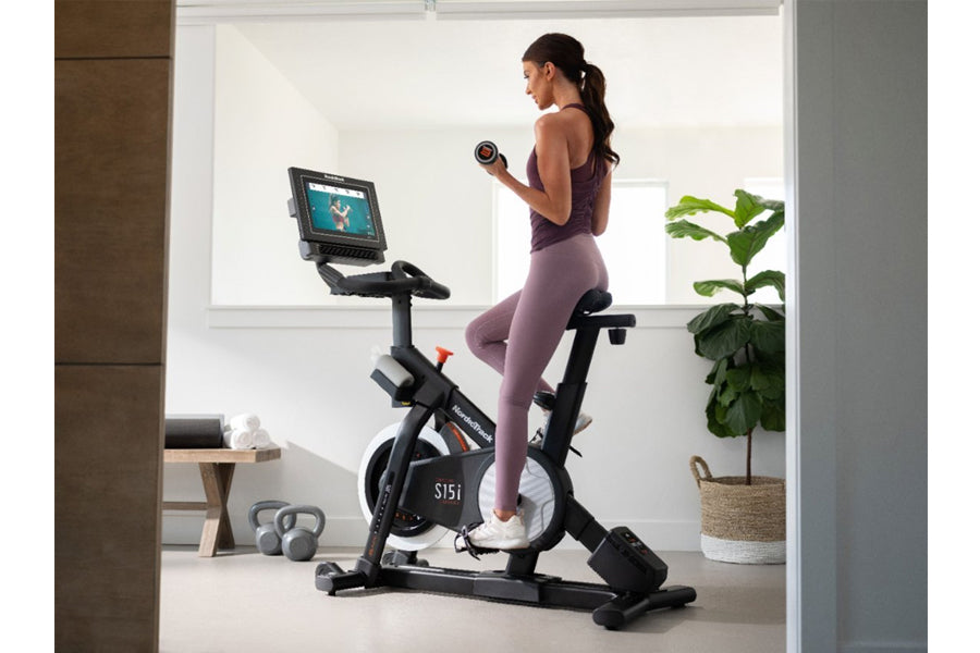 NordicTrack S15i Commercial Studio Cycle - Indoor Exercise Bike for Home Gym, Cardio Workout & Fitness Training - Perfect for Spin Classes & Weight Loss