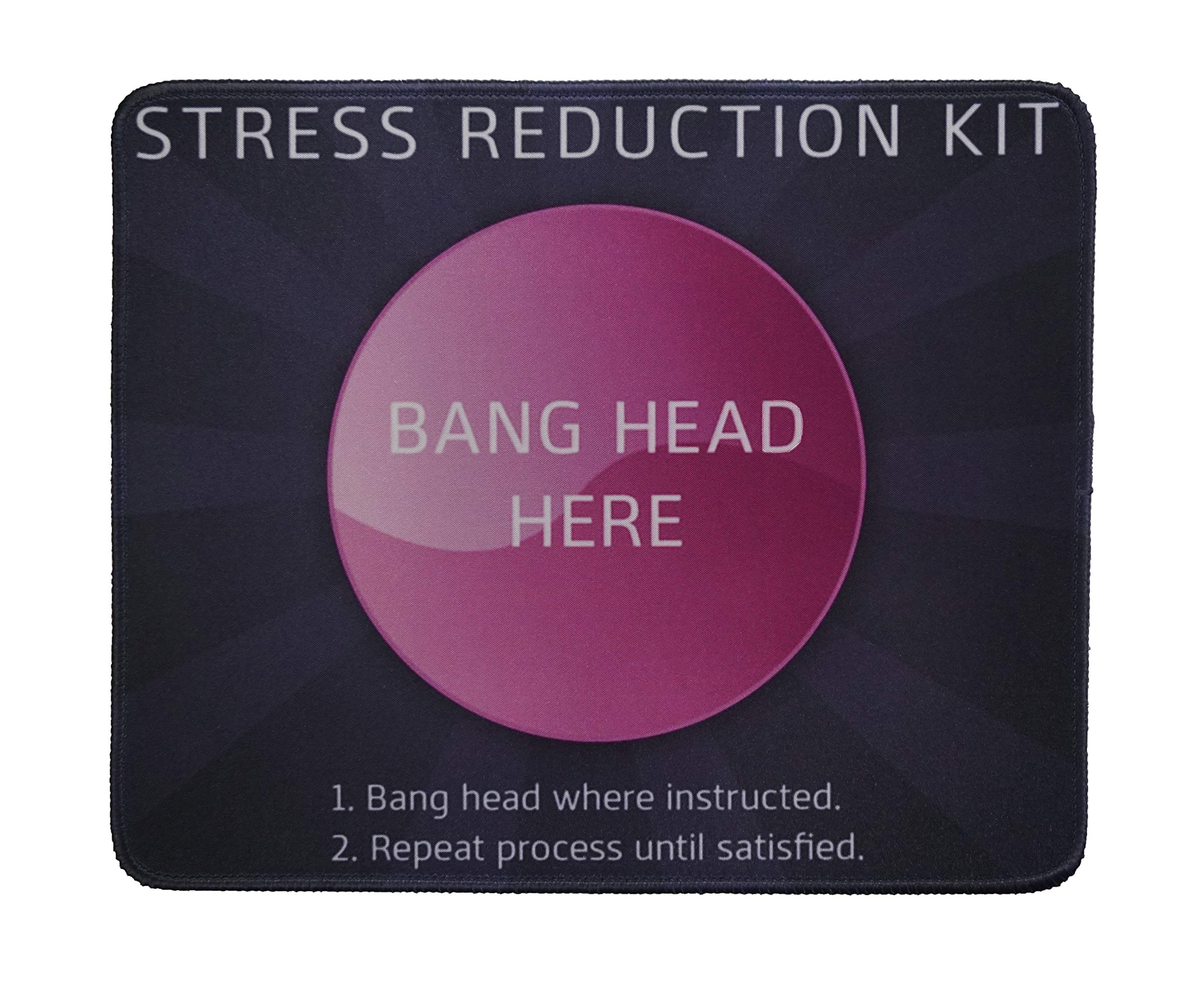 12 x 10 Inches Non-Slip Rubber Mouse Pad with Stitched Edges - Stress Relief Office & Gaming Mousepad for Computer, Laptop, Workstation - Perfect for Work, Gaming, and Home Office Use