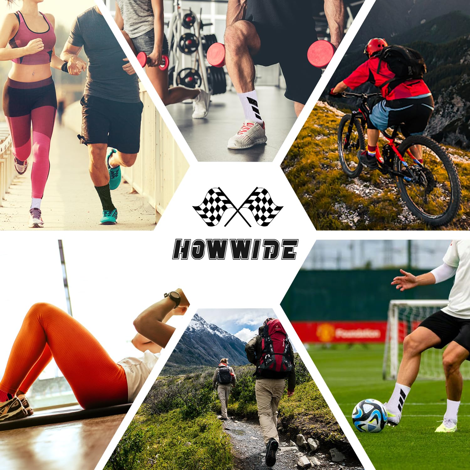 Non-Slip Grip Socks for Men - 4 Pack Athletic Sports Socks for Soccer, Basketball, Volleyball & Pilates | Anti-Slip Hospital Socks with Traction | Perfect for Workouts, Yoga & Post-Surgery Recovery