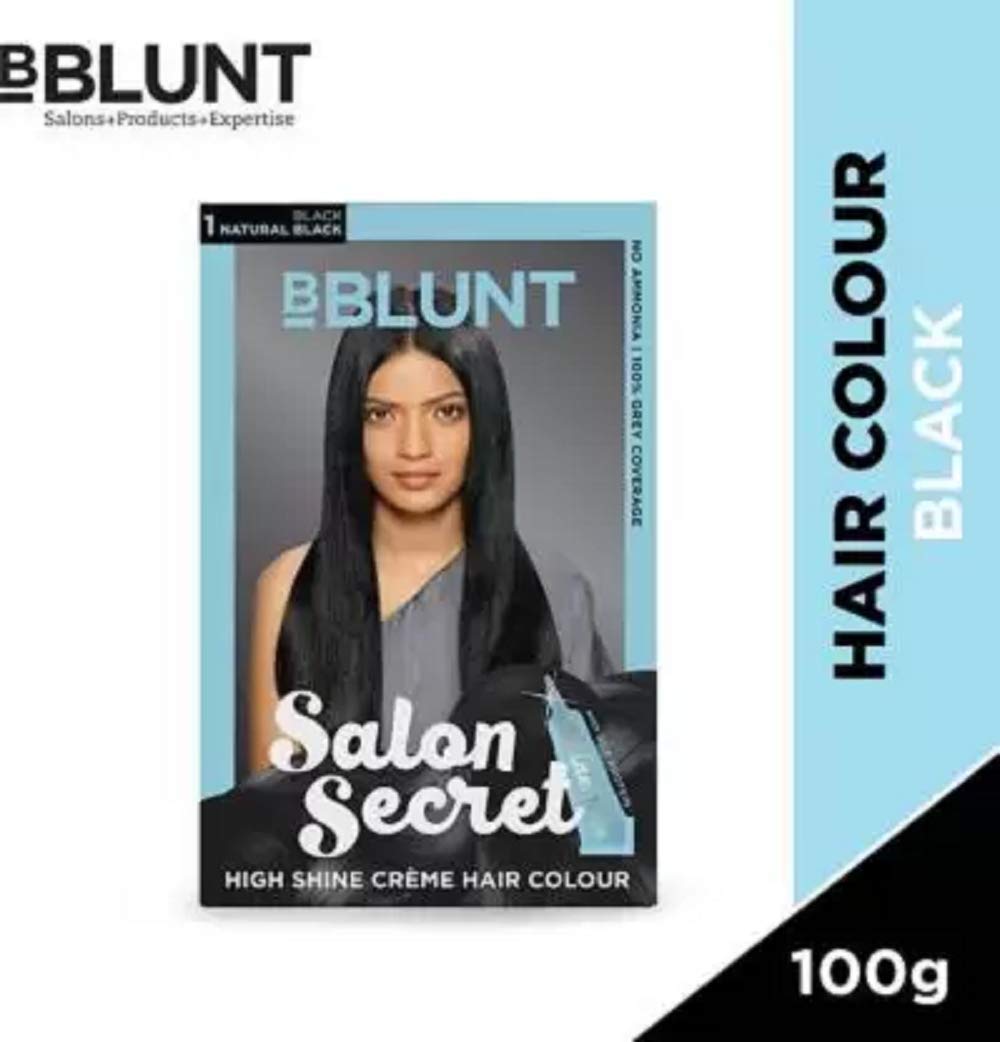 BBLUNT Black-19 Permanent Hair Color - 1 Pack Natural Black Shade for Vibrant, Long-Lasting Color | Perfect for At-Home Hair Dye & Salon-Quality Results