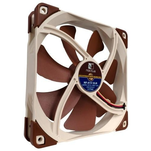 Noctua NF-A14 Premium 140x140x25mm Ultra Quiet Cooling Fan - Perfect for PC Cases, CPU Coolers & Silent Workstations