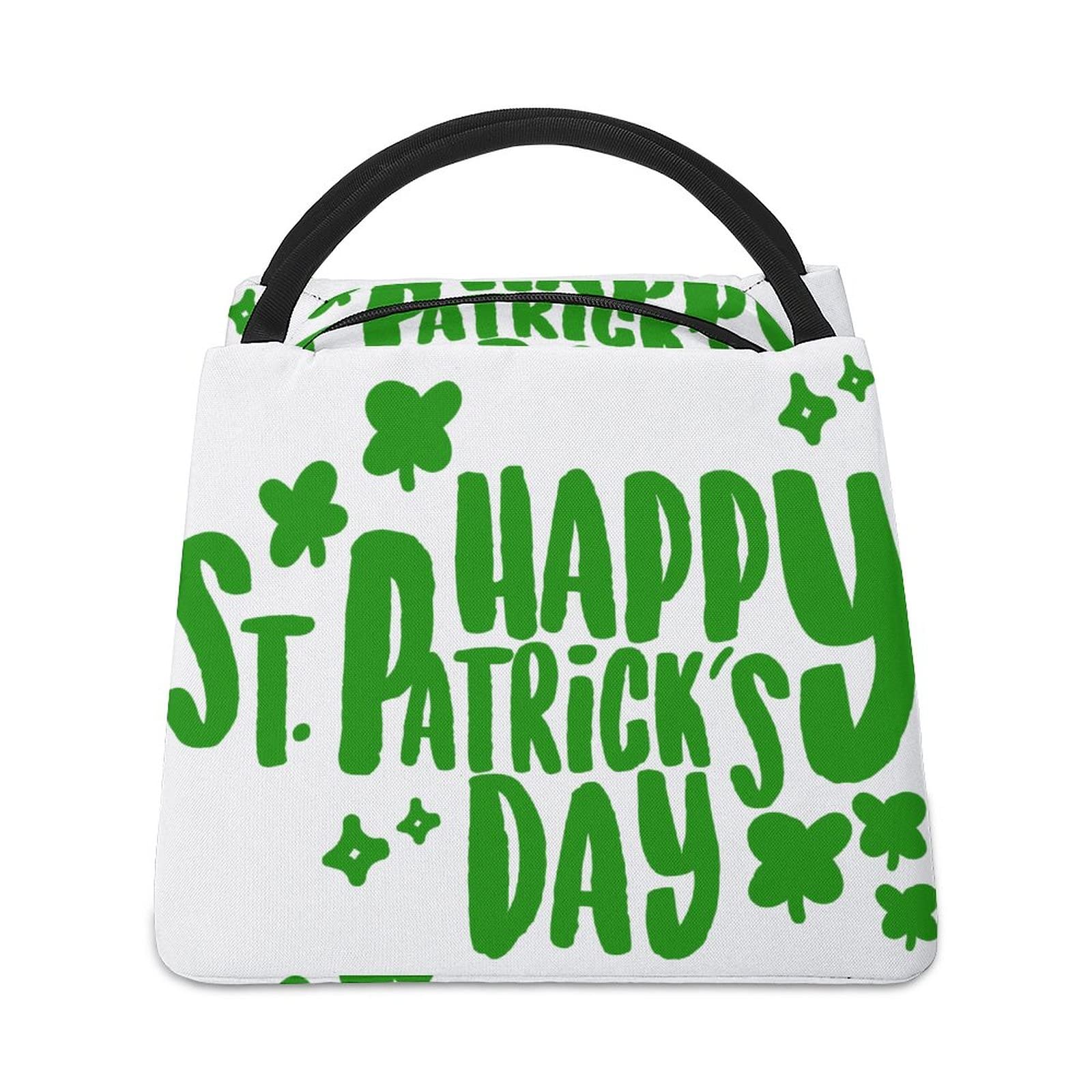 Personalized Insulated Lunch Bag - Reusable Lunch Tote for Work, Hiking & Picnic - Eco-Friendly Meal Box for St. Patrick's Day & Everyday Use - Perfect for Office, School & Outdoor Activities