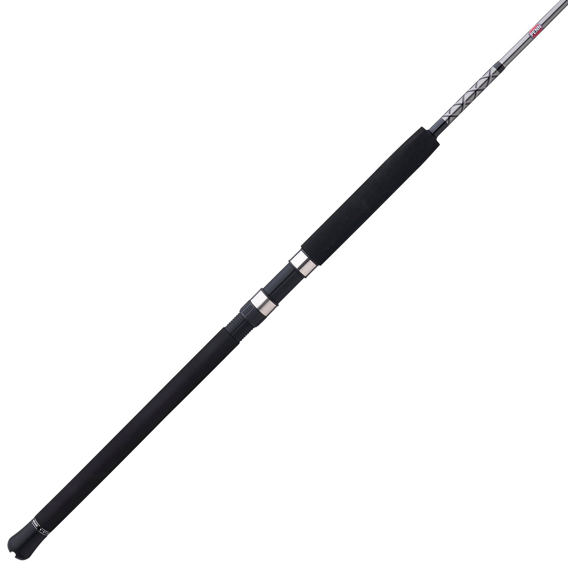Ally™ II Spinning Boat Fishing Rod - Saltwater & Freshwater Fishing Pole for Offshore & Inshore Angling - Perfect for Deep Sea, Pier, and Kayak Fishing Adventures