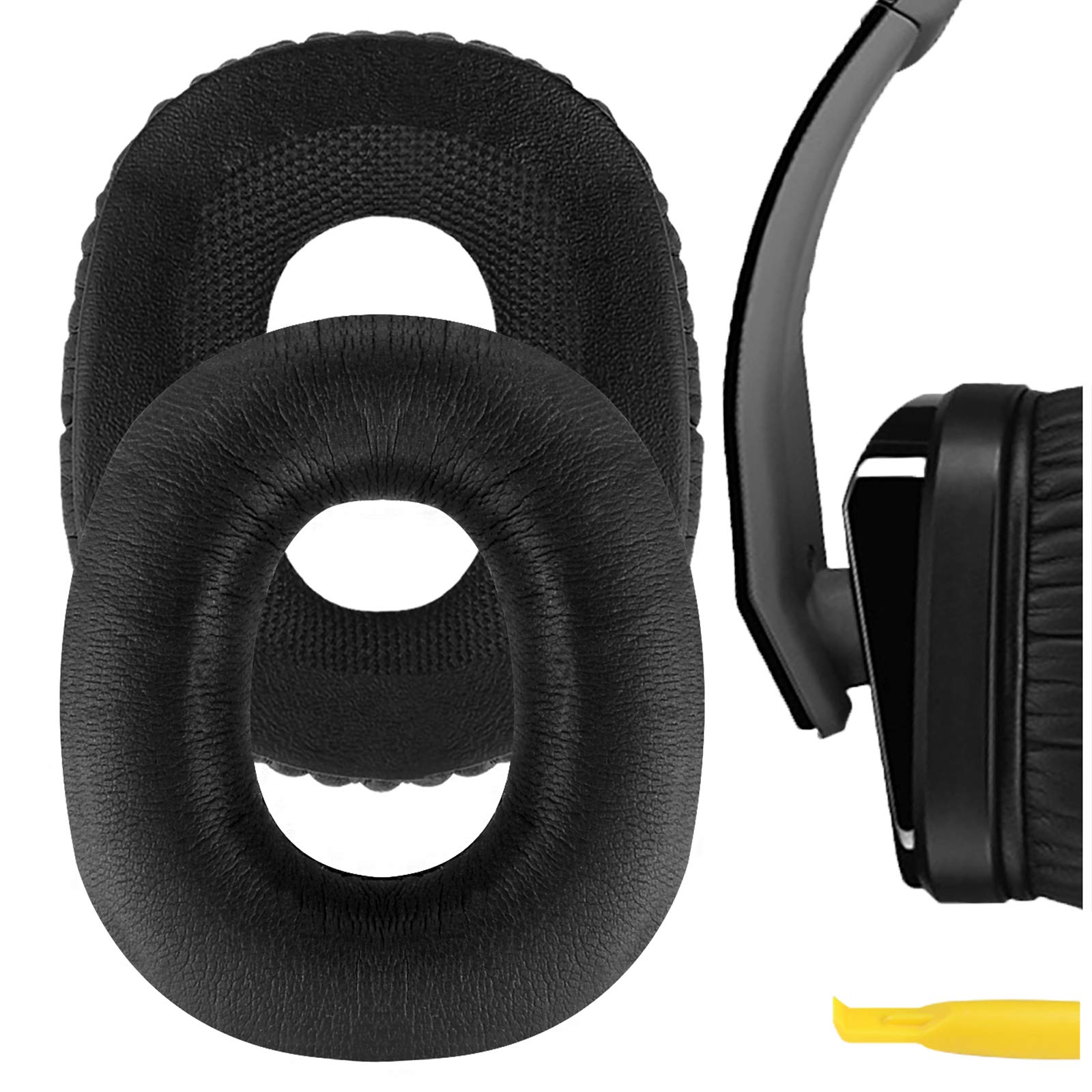 Geekria QuickFit Replacement Ear Pads for Logitech UE4000 Headphones - Premium Memory Foam Ear Cushions, Noise Isolating Earpads, Comfortable Headset Ear Cups Cover Repair Parts (Black) - Perfect for Gaming, Music & Office Use