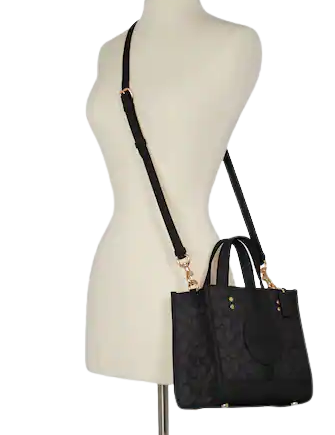 Coach Dempsey Tote 22 - Signature Jacquard Crossbody Bag with Stripe Design & Coach Patch | Perfect for Work, Travel & Everyday Use