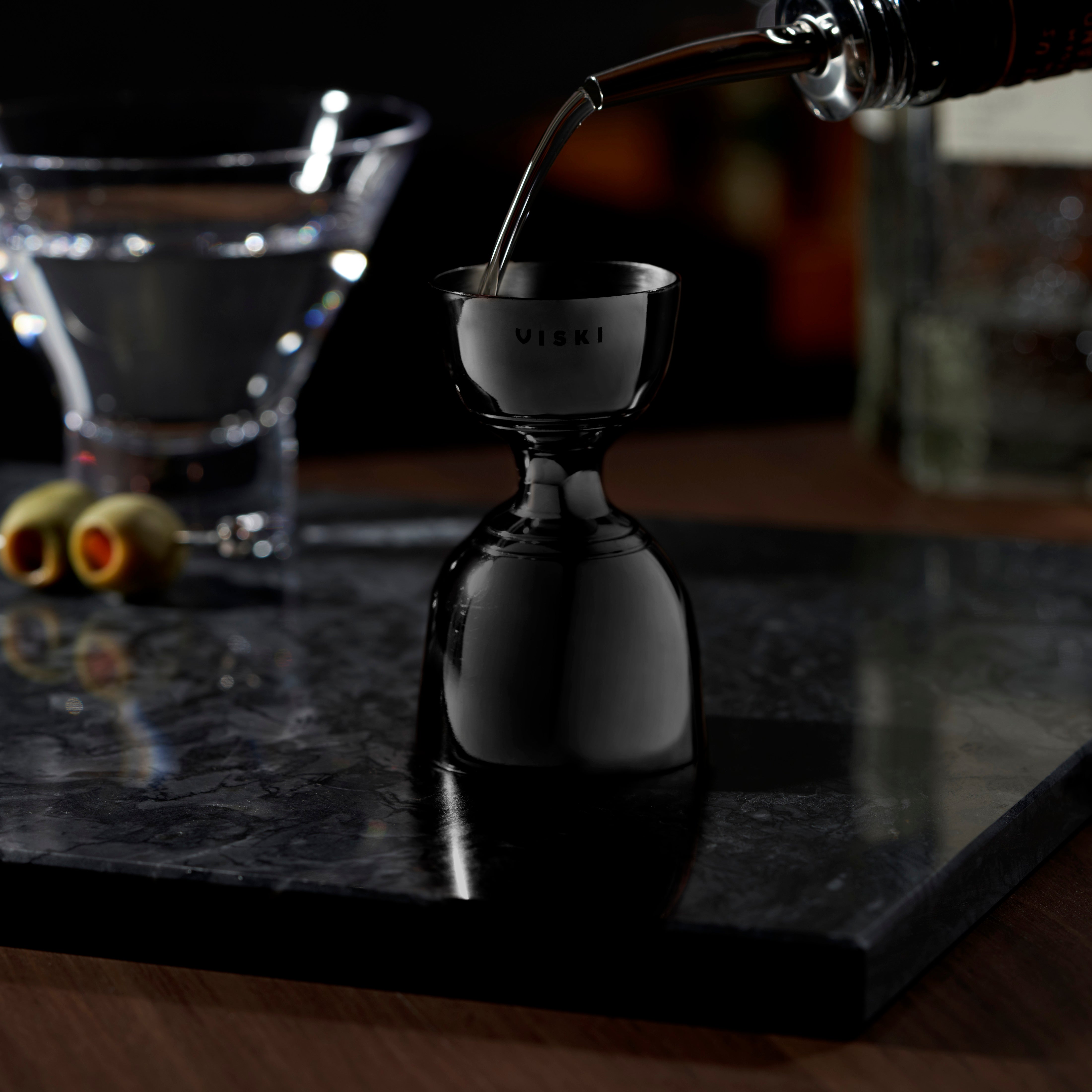 Warren Canterbury Jigger - Premium Stainless Steel Cocktail Measuring Tool for Bartenders & Home Mixologists | Perfect for Crafting Martinis, Old Fashioned & More