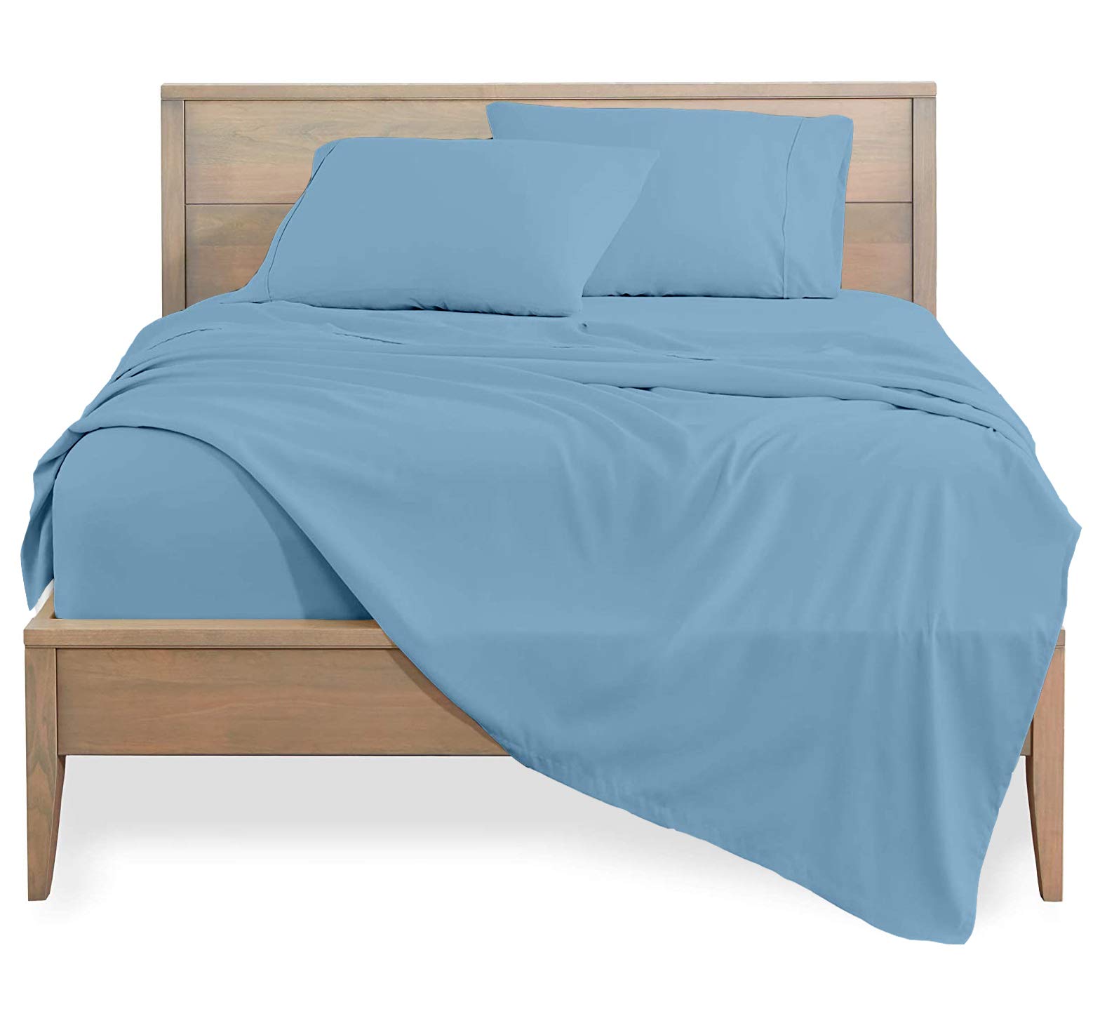 1000 Thread Count Luxury Bed Sheet Set - 4 Piece Hotel Quality Bedding with Pillowcases - Soft Breathable Full Size Sheets for Deep Pocket Mattress (Up to 21
