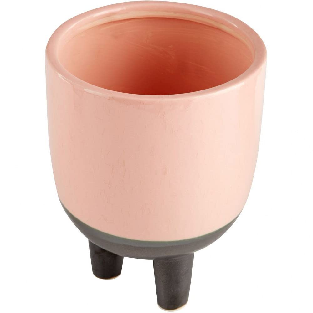 Hummus - Small Ceramic Vase 8 Inches Tall x 6 Inches Wide - Perfect for Home Decor, Table Centerpiece & Flower Arrangements