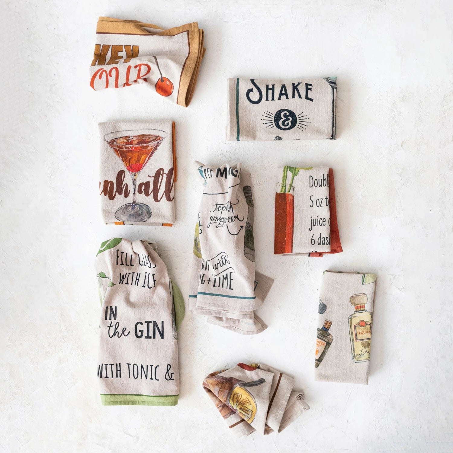 Cocktail Recipe Towel - Premium Bar Towel for Mixing Drinks, Cocktail Making, and Kitchen Use - Perfect for Bartenders, Home Bars, and Entertaining
