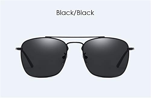 PLOPLO 55mm Square Polarized Sunglasses for Men - UV Protection, Classic Retro Style - Perfect for Driving, Fishing & Outdoor Activities