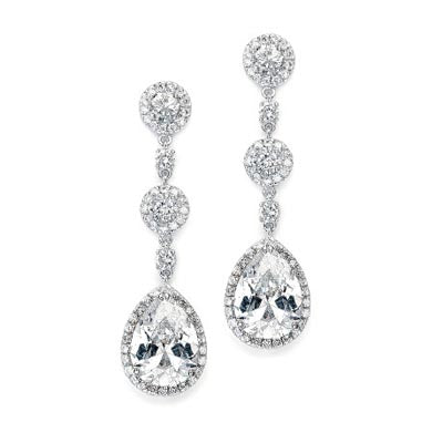Aryanna Dramatic Dangle Earrings for Women - Fashionable Long Drop Earrings for Party, Wedding & Evening Events - Elegant Statement Jewelry Gift