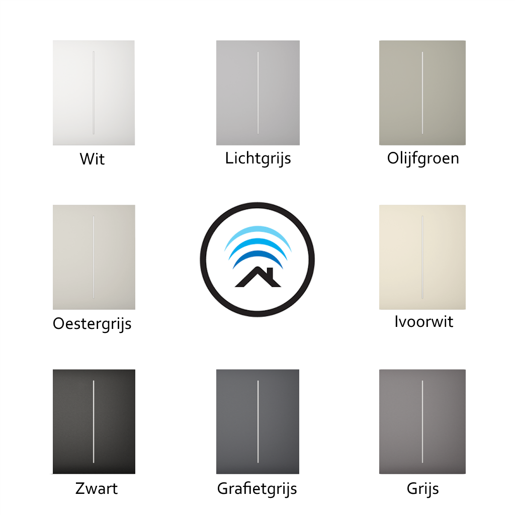 2 Gang Light Switch Center Button - Durable & Modern Wall Switch for Home & Office Electrical Control