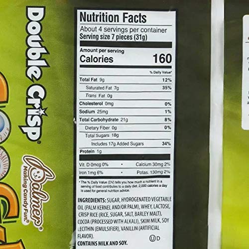 PALMER Double Crisp Googly Eyes Chocolate Candy - Smooth, Crispy & Crunchy Individually Wrapped Halloween Treats (4.5 oz) - Perfect for Trick-or-Treating, Party Favors & Holiday Snacking