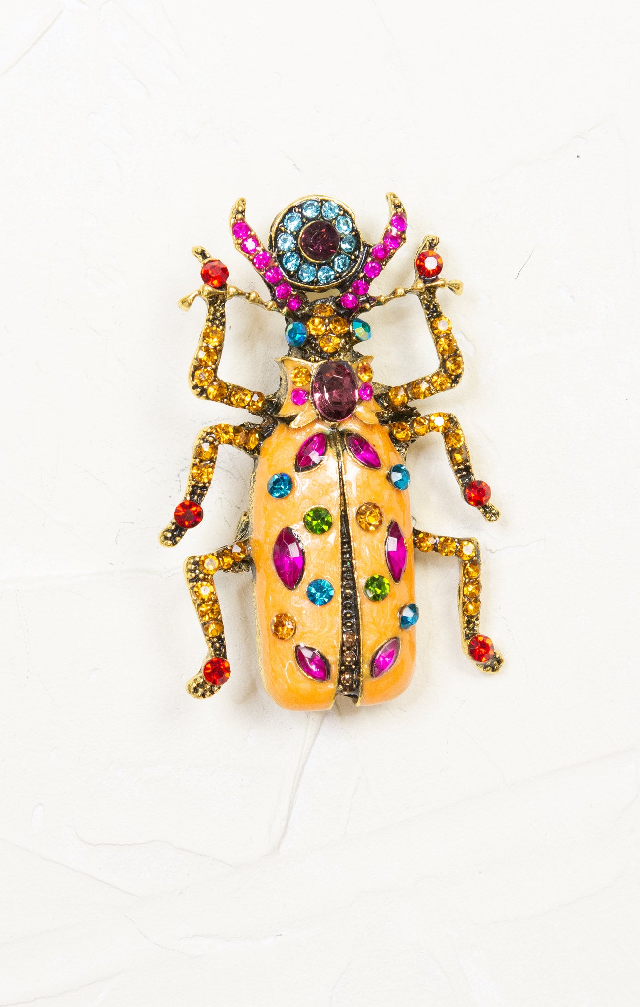Vintage Beetle Brooch Pin - Classic Insect Jewelry for Women, Men, Collectors | Perfect for Jackets, Hats, Scarves, Bags & Fashion Accessories