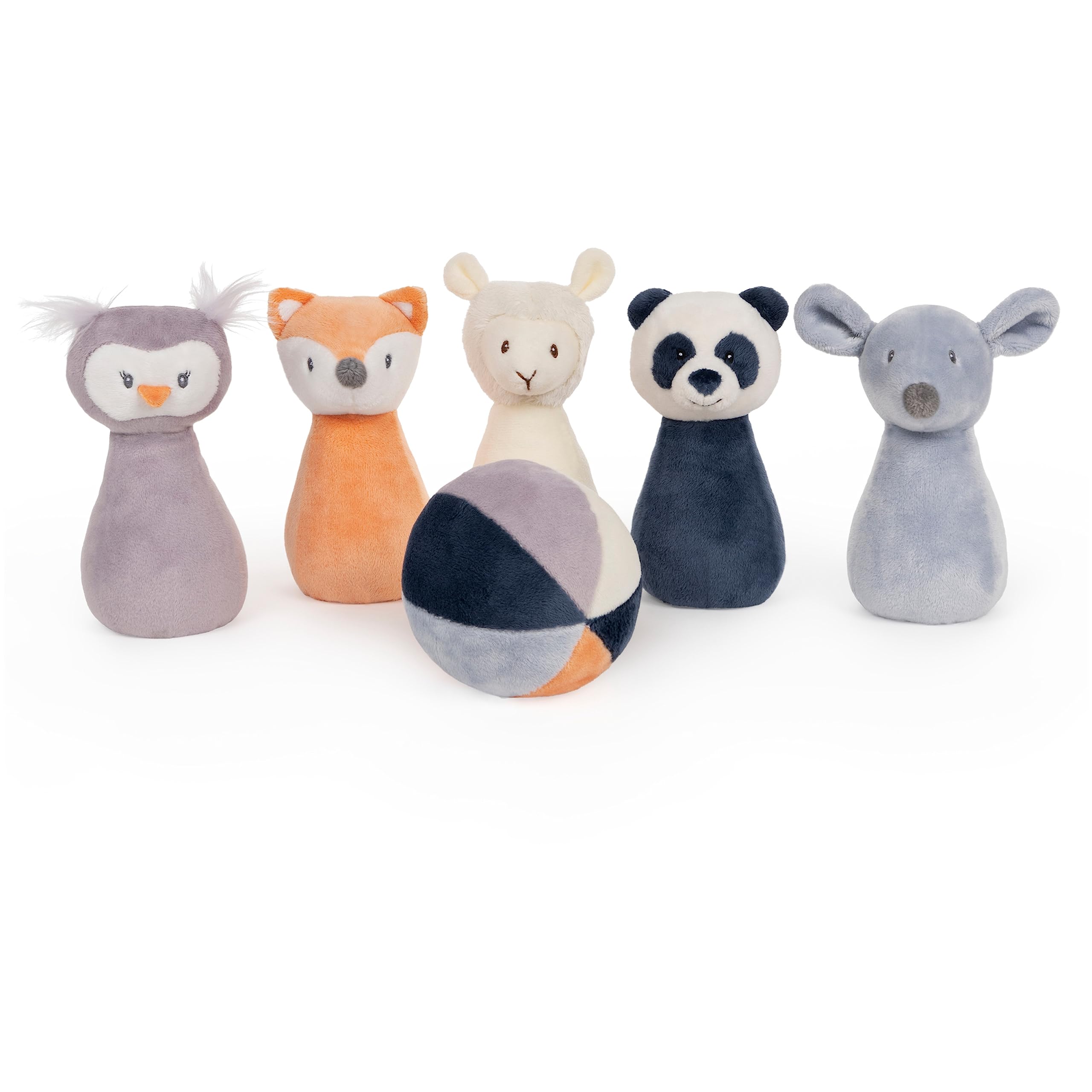 GUND My First Bowling Set - 6 Plush Stuffed Animal Toys for Babies & Toddlers (6 inch) | Soft Baby Toys for Early Learning & Playtime Fun | Perfect Gift for 1st Birthday, Nursery Decor, and Sensory Play