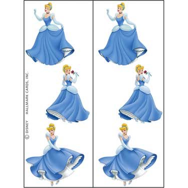 Cinderella Birthday Party Temporary Tattoos for Kids - Disney Princess Themed Fake Tattoo Stickers for Birthday Decorations, Favors & Costume Accessories | Perfect for Princess Parties, Dress-Up Play & Birthday Celebrations