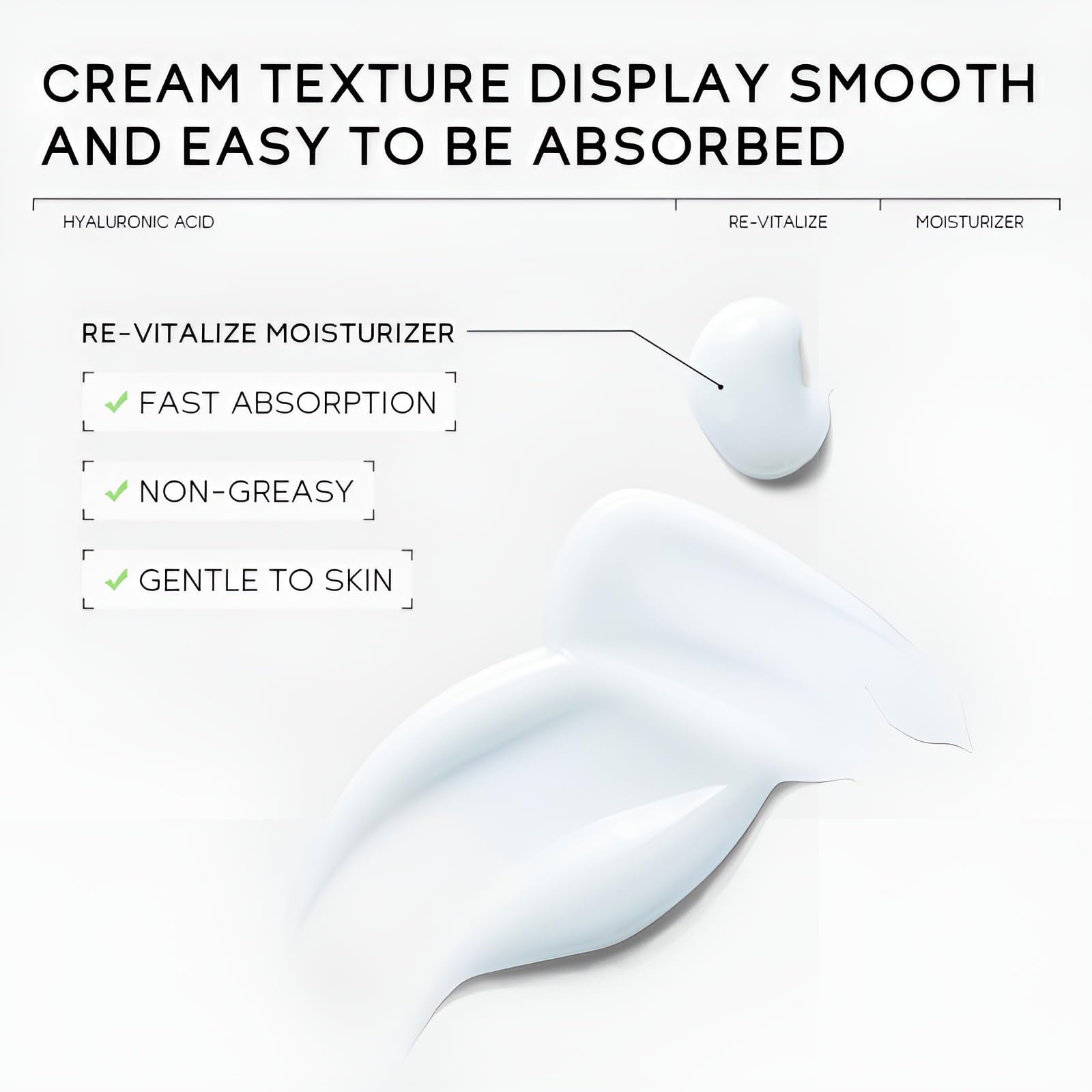 Premium Hyaluronic Acid Face Moisturizer for Dry & Sensitive Skin - Deep Hydration Anti-Aging Cream with Wrinkle Repair - Day & Night Facial Moisturizer for Women & Men - 1.06oz (Pack of 2) - Perfect for Daily Skincare Routine & Travel Essentials