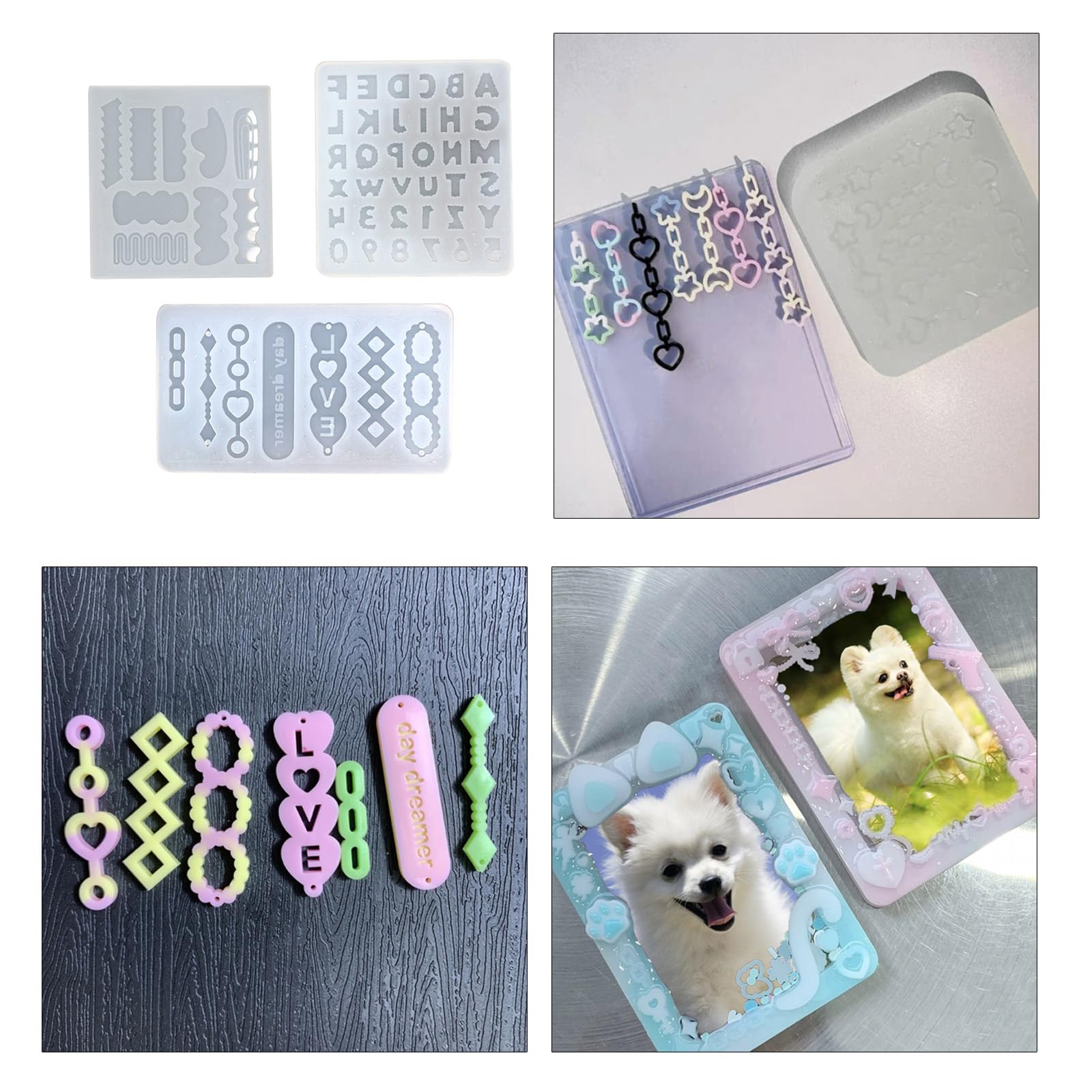 DIY Silicone Jewelry Molds for Resin Art - Pendant, Earring & Necklace Making Supplies - Perfect for Handmade Jewelry, Gifts & Craft Projects