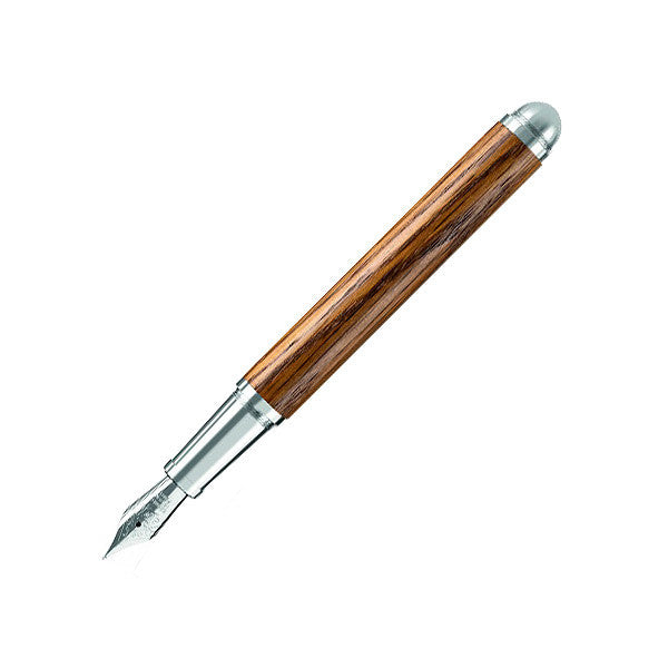 Premium E+M Contract Classic Fountain Pen - Aged Oak Barrel - Smooth Writing for Professionals & Calligraphy - Perfect for Office, Gifts & Collectors