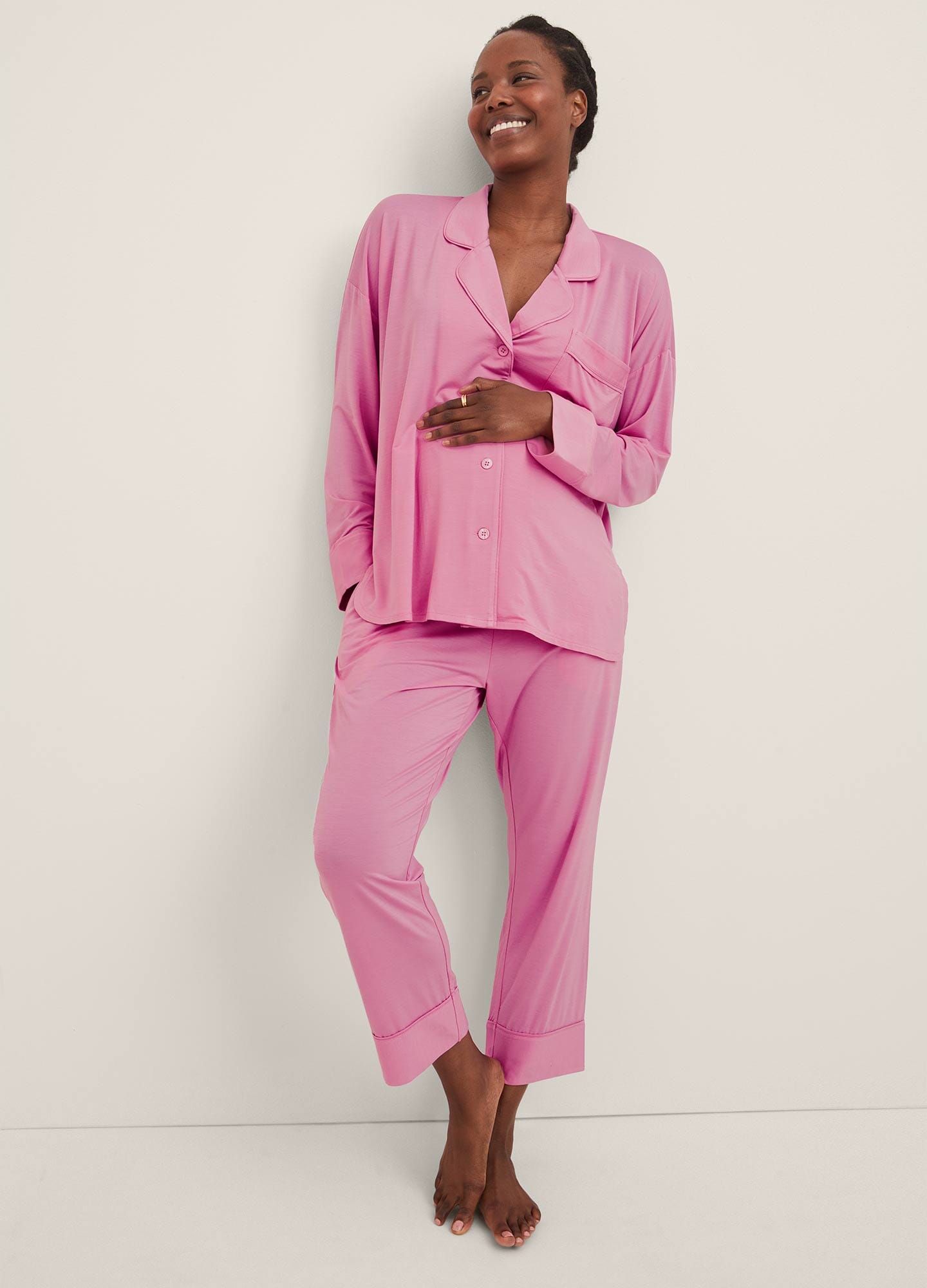 Ultra Soft Jersey Pajama Set for Women - Cozy Sleepwear for Nighttime Comfort & Lounge Wear at Home