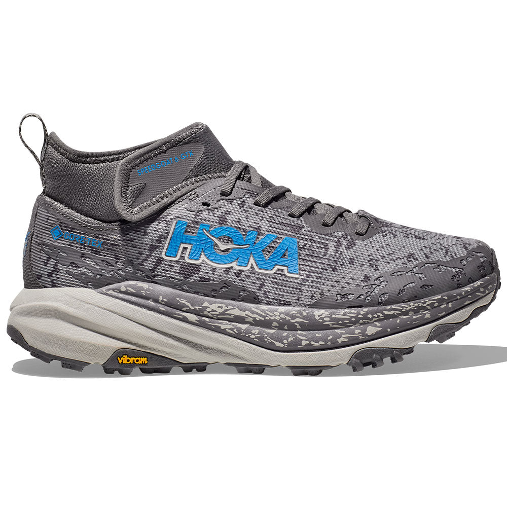 HOKA ONE ONE Speedgoat 6 MID GTX Waterproof Hiking Boots for Men - Trail Running Shoes with Grip & Cushioning for Outdoor Adventures & Mountain Climbing
