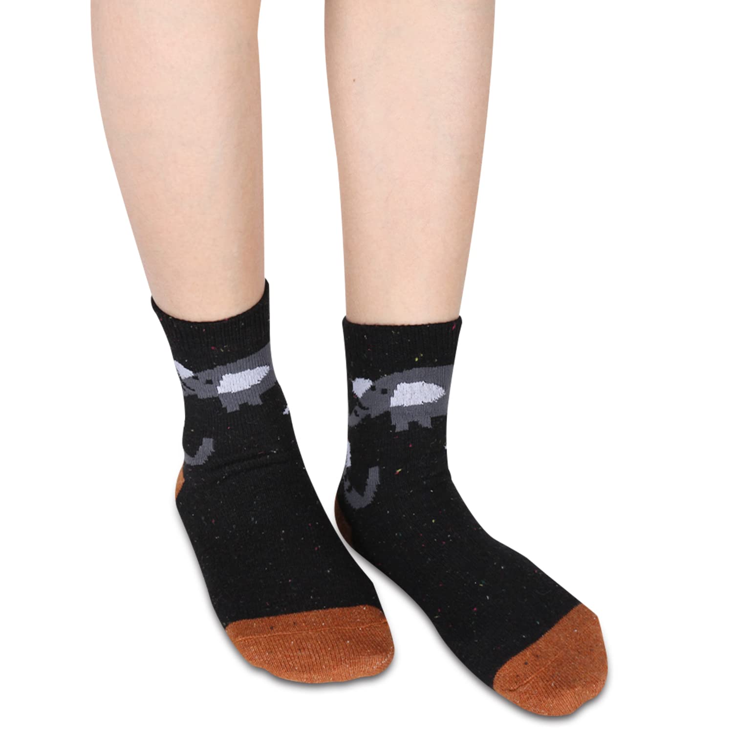 Benefeet Women's Wool Cat Socks - Warm Winter Boot Socks for Hiking & Casual Wear