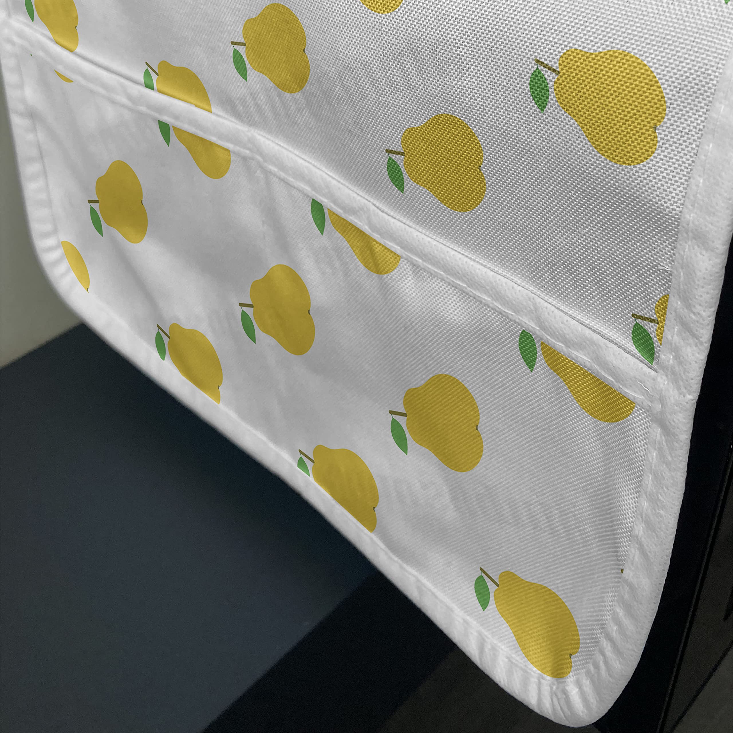 Ambesonne Fruit Microwave Cover - Pears Pattern Waterproof Kitchen Organizer with Pockets, 36