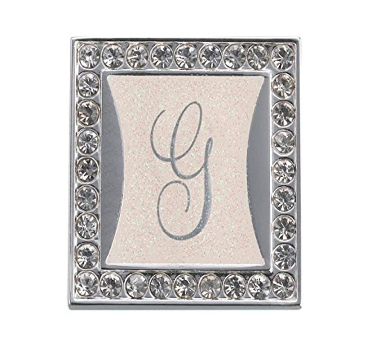 Lillian Rose 1 Inch Monogram Clip with Frame - Personalized Initial G, Multi-Colored Design for Scrapbooking, DIY Crafts, and Home Decor