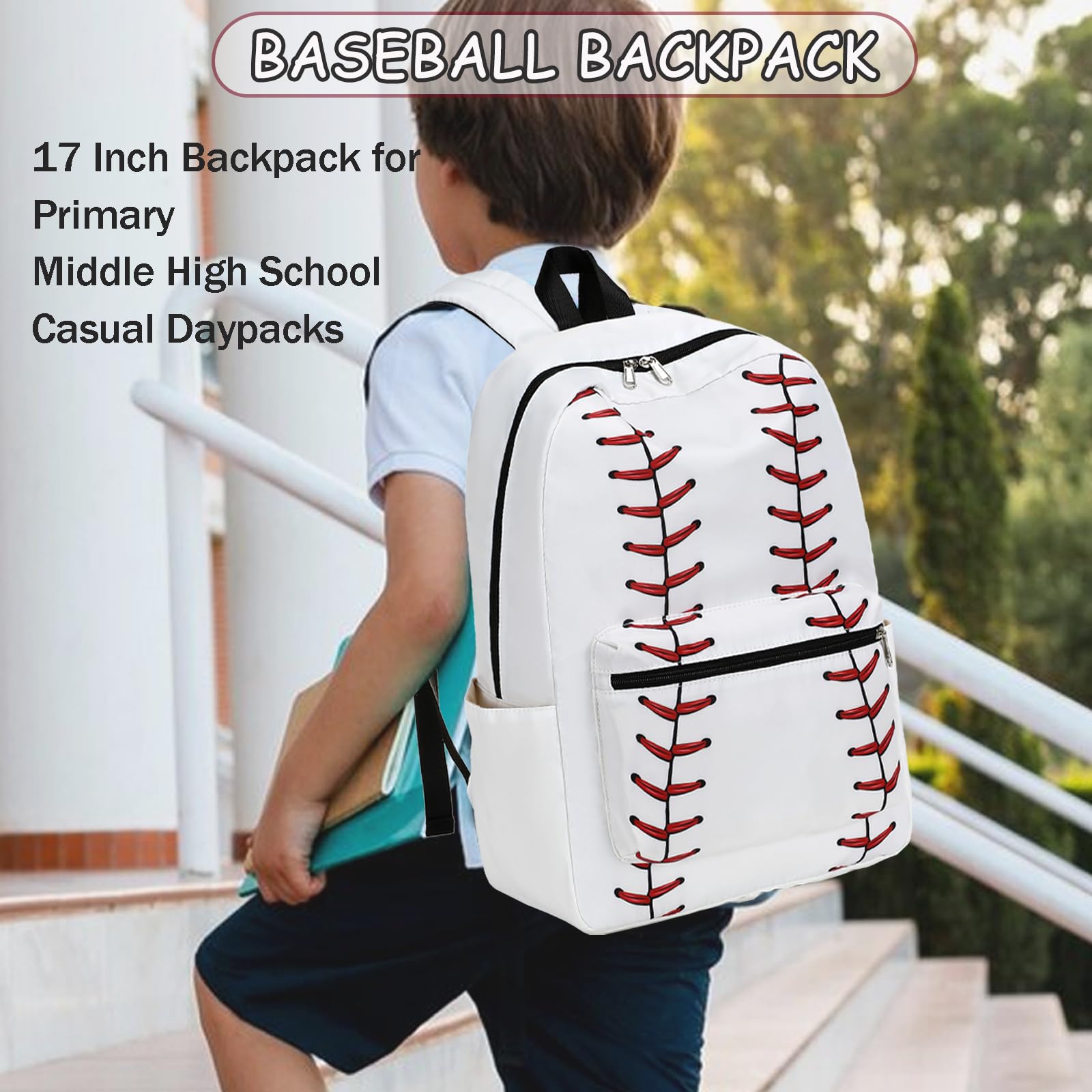 **Stylish School Backpack for Girls & Boys - Durable Bookbag with Lunch Box Set for Teens & Kids - Perfect for Elementary & Middle School - Great for Daily Use, Travel & Outdoor Activities**