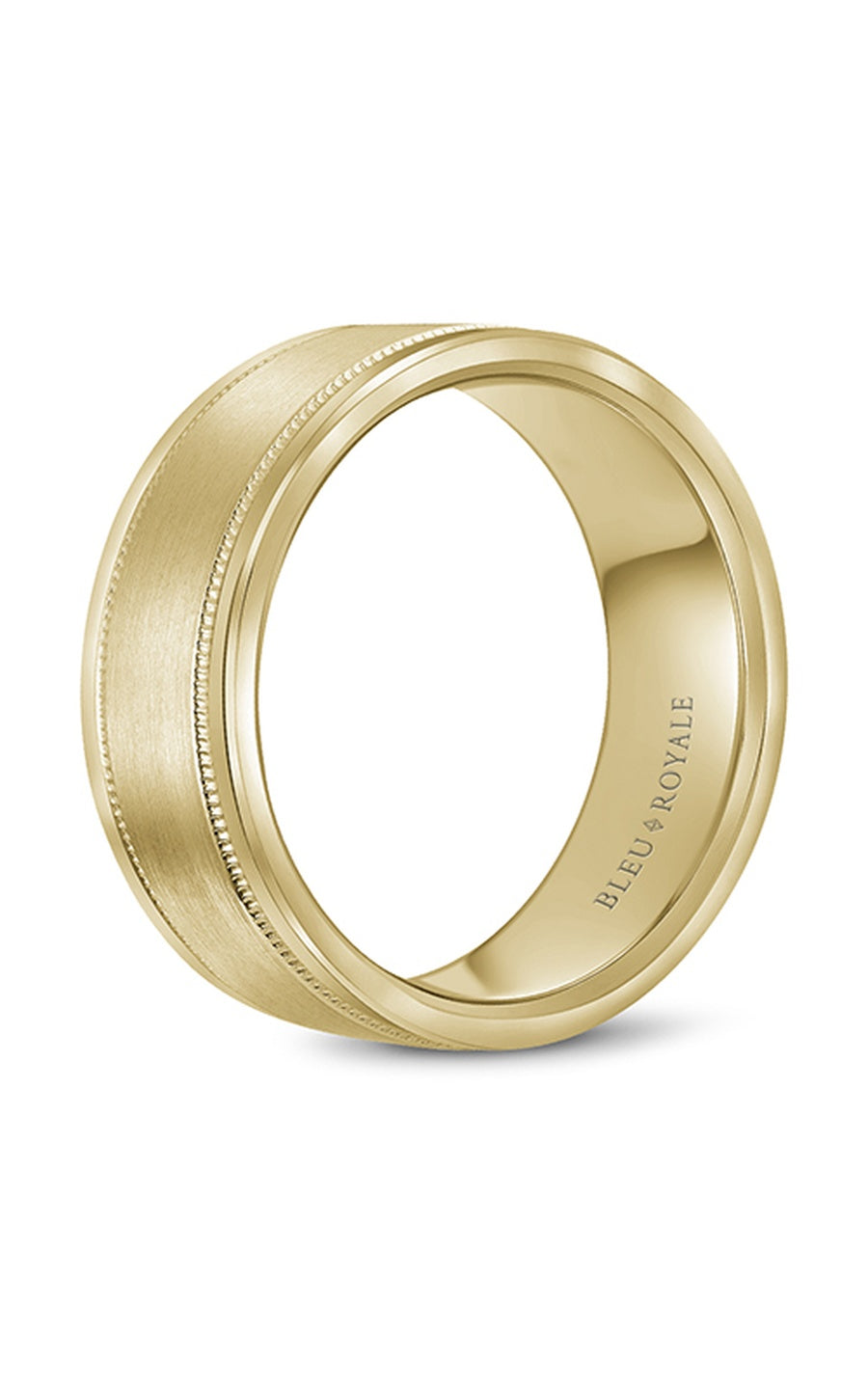 Bleu Royale Men's Wedding Band RYL 038Y85 - 14K Yellow Gold Classic Ring for Grooms & Anniversary Gifts | Perfect for Weddings, Engagements & Special Occasions