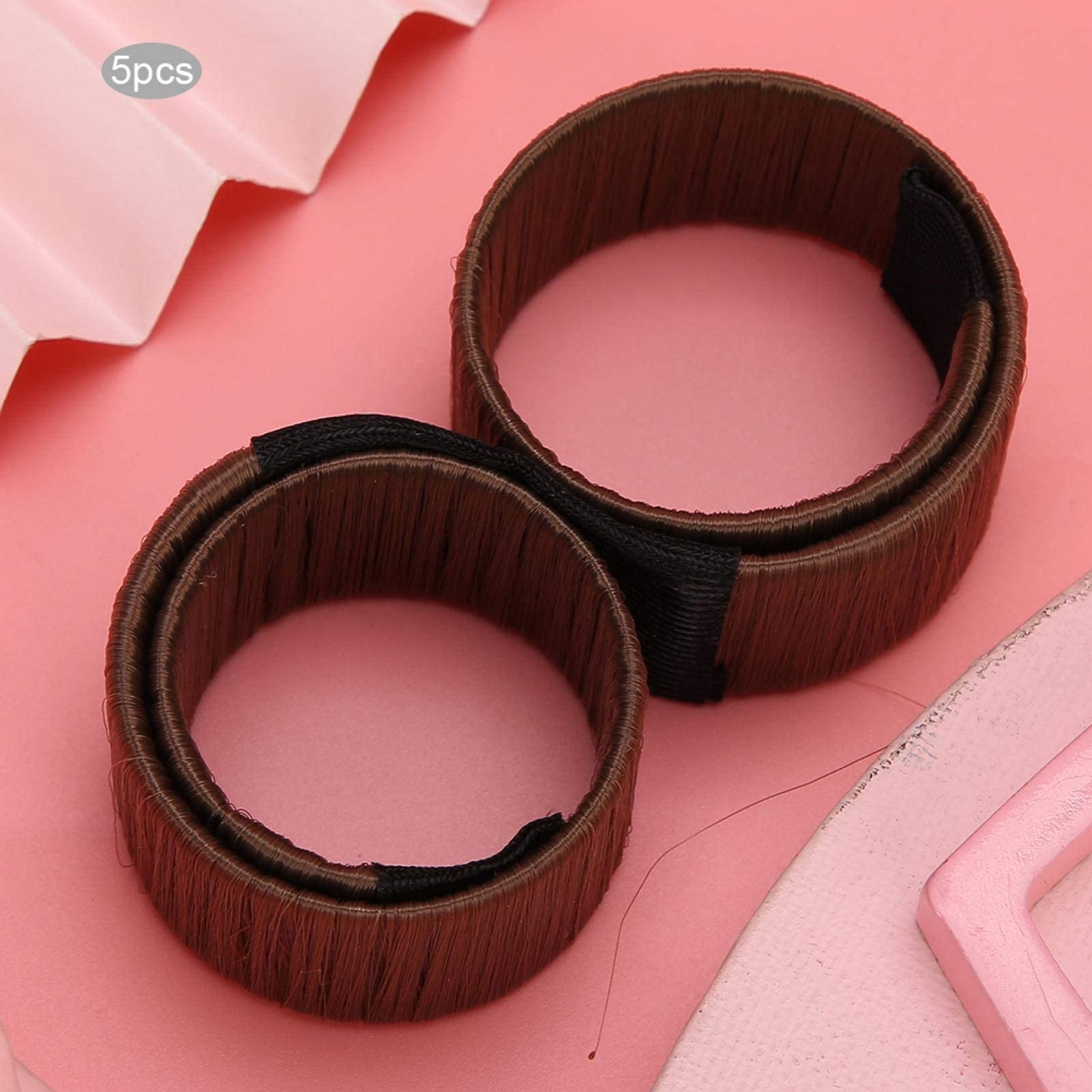 5PCS Hair Bun Maker Set - Fast & Easy Donut Bun Maker & French Twist Hairstyle Tool for Women & Kids with Long Hair | Portable Hair Accessories for Home, Travel & Party Hairstyles