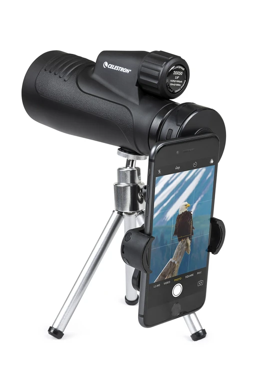 20x50mm Outland X Monocular Telescope with Tripod & Smartphone Adapter - Compact High Power Zoom for Bird Watching, Hunting, Hiking & Outdoor Adventures (72372)