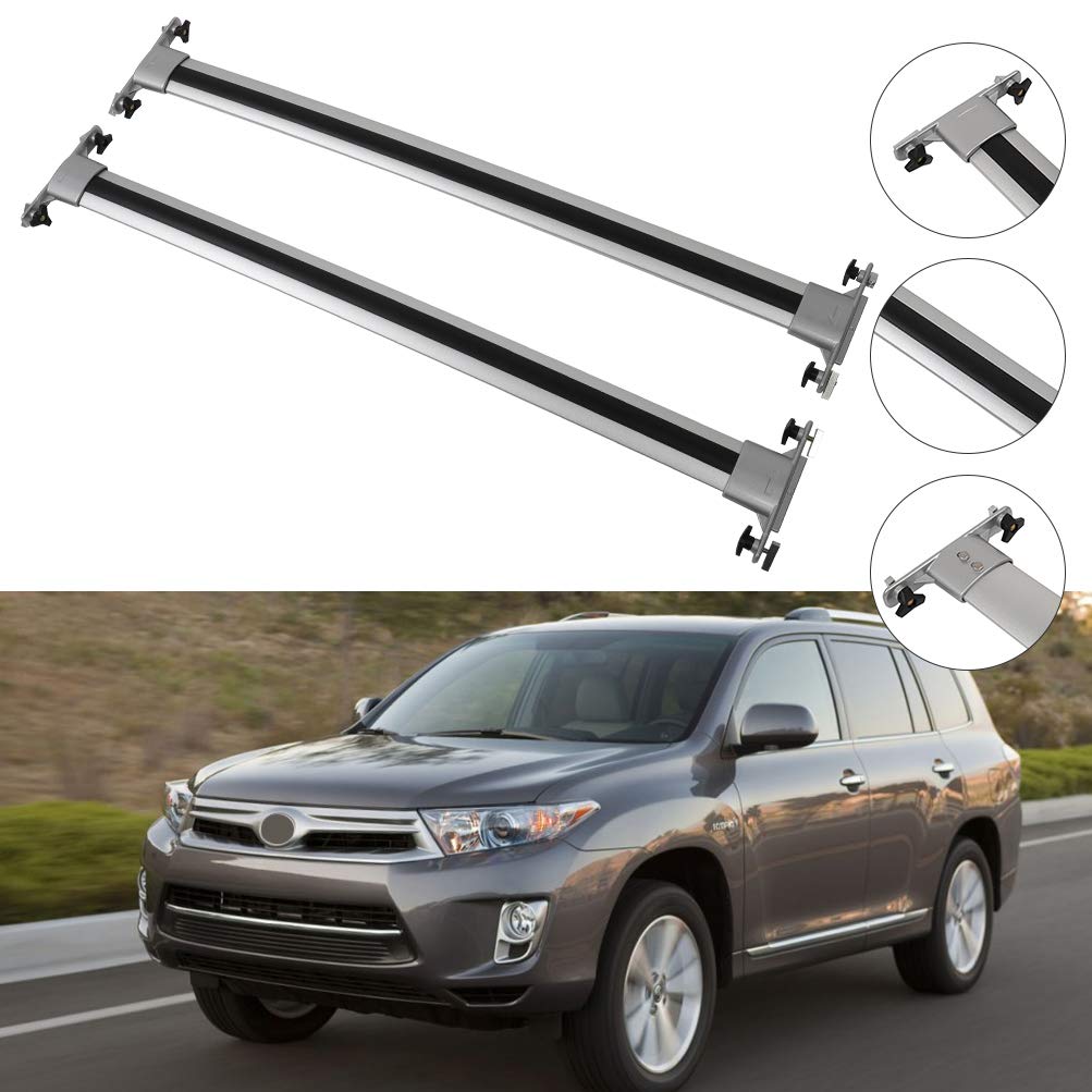 OCPTY Universal Roof Rack Cross Bars - Heavy Duty Cargo Carrier for Toyota Highlander 2008-2013 | SUV Roof Rack Accessories for Camping, Road Trips & Outdoor Adventures