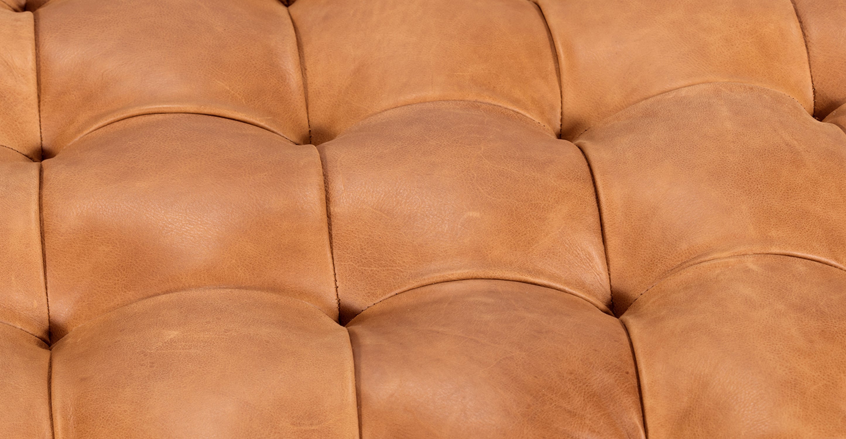 Premium Turin Leather Ottoman - Versatile Footrest, Storage Bench & Extra Seating - Perfect for Living Room, Bedroom & Home Office