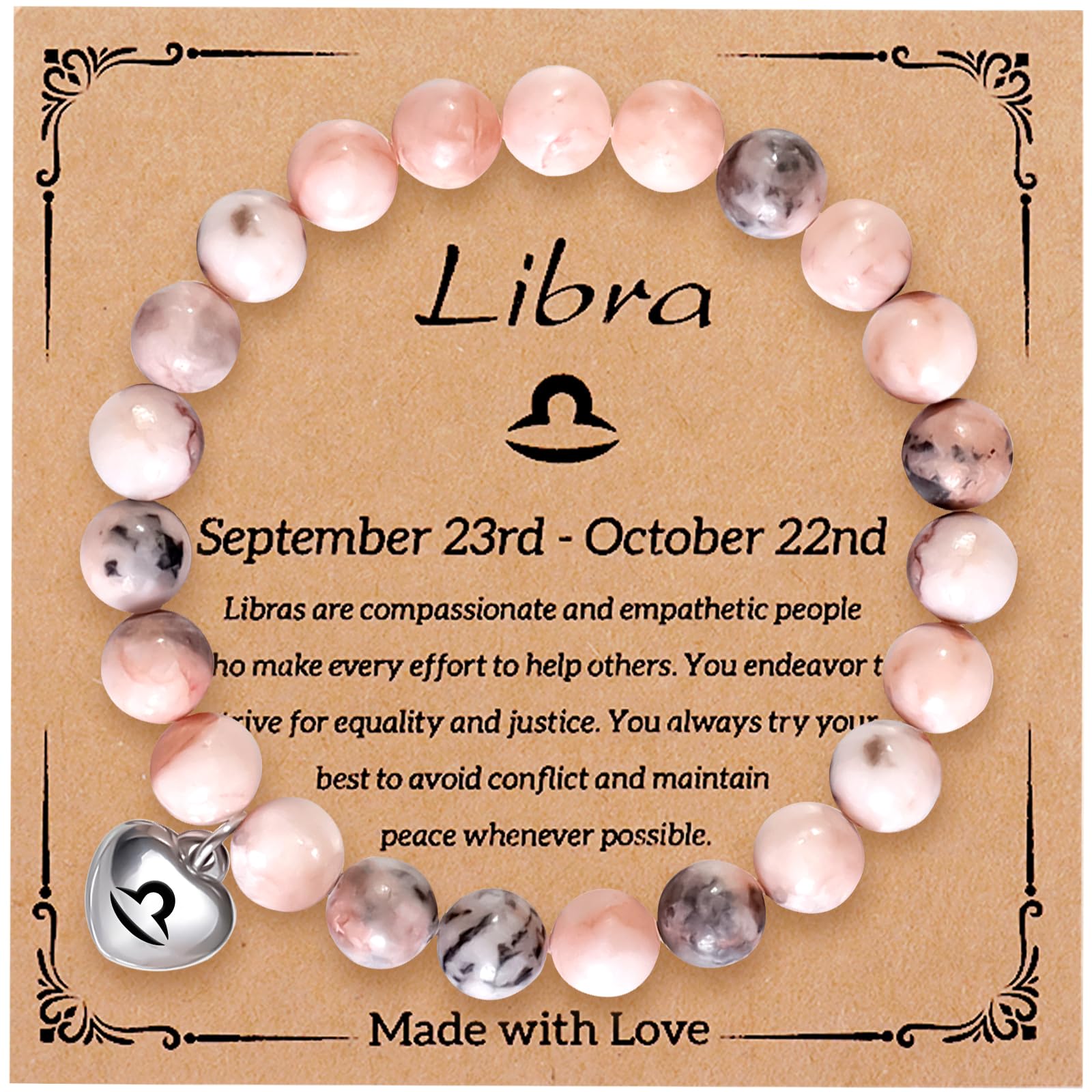 Capricorn Zodiac Bracelet - Natural Stone Beaded Bracelet for Women | Birthday Christmas Gifts for Capricorn, Aquarius, Scorpio, Leo, Pisces, Aries, Virgo, Taurus, Libra, Cancer | Zodiac Jewelry for Women & Girls | Perfect for Daily Wear, Spiritual Healing & Astrology Gifts