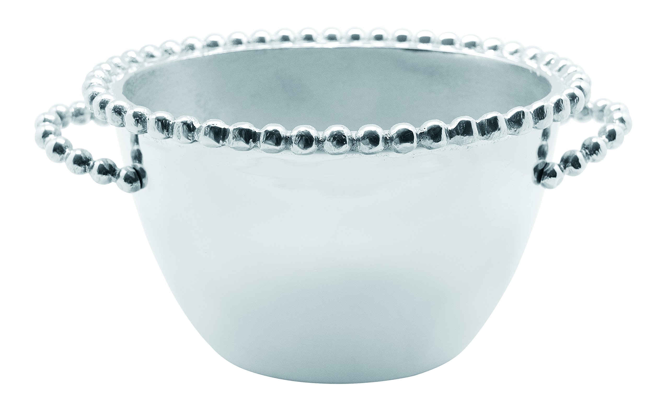 Elegant Mariposa Pearled Oval Ice Bucket - Small Chilling Bucket for Champagne, Wine & Cocktails - Perfect for Parties, Weddings & Home Entertaining