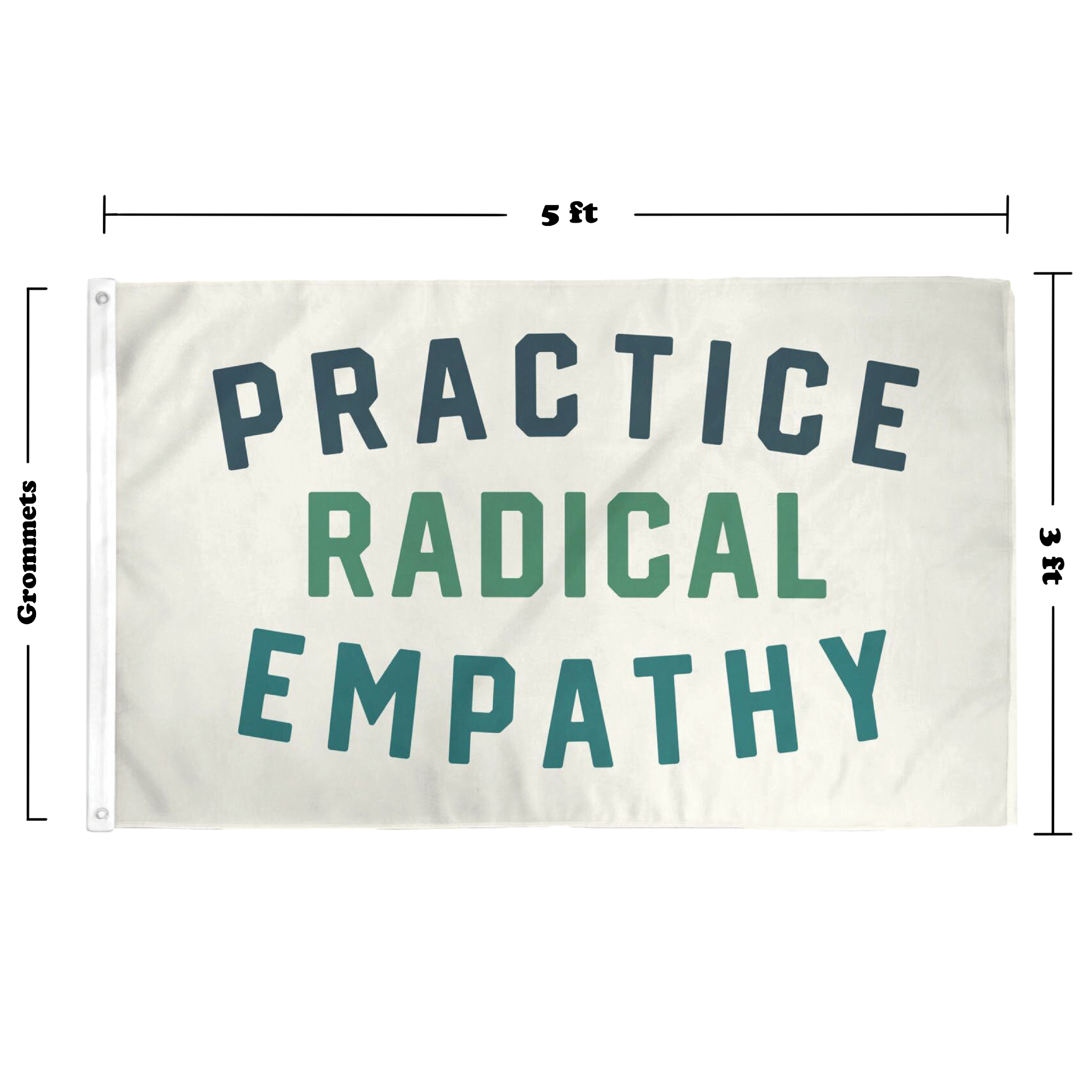 Radical Empathy Flag - Inspirational Social Justice Banner for Home, Office & Protests - Perfect for Activism, Awareness & Solidarity Events