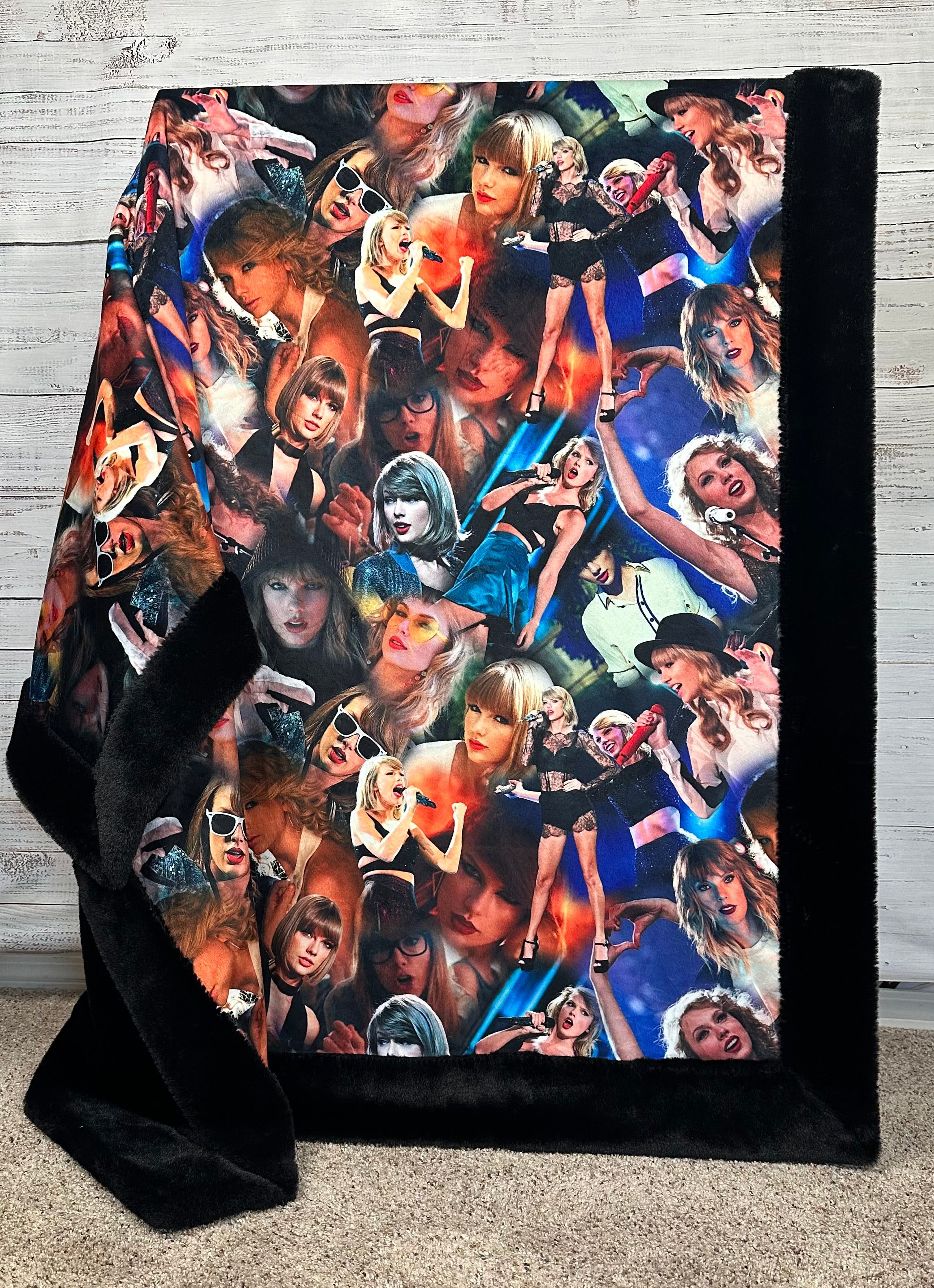 Ta Ta on Black Seal Luxe Large 55x79 Minky Blanket - Ultra Soft Plush Throw for Bed, Sofa & Nursery - Cozy Blanket for Adults, Kids & Baby Gifts