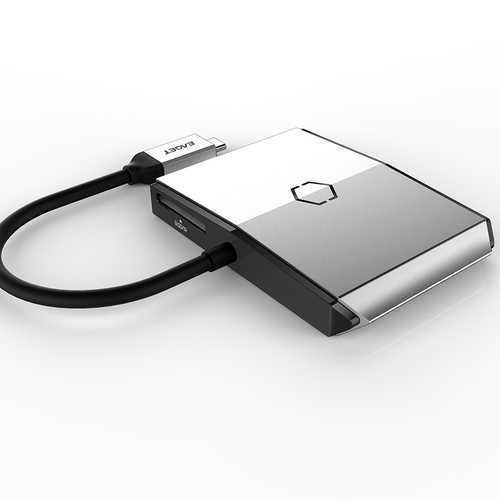 EAGET CH35 USB C Hub with 3 USB 3.0 Ports, SD/TF Card Reader - High-Speed Data Transfer for MacBook, iPad, Laptop & Desktop - Perfect for Office, Travel & Home Use