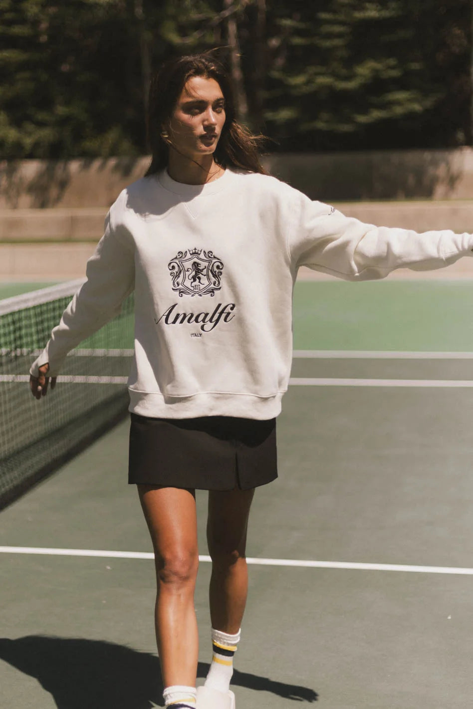 Amalfi Crewneck Sweatshirt for Men & Women | Soft Cotton Blend | Comfortable Casual Pullover | Perfect for Fall & Winter Layering | FINAL SALE