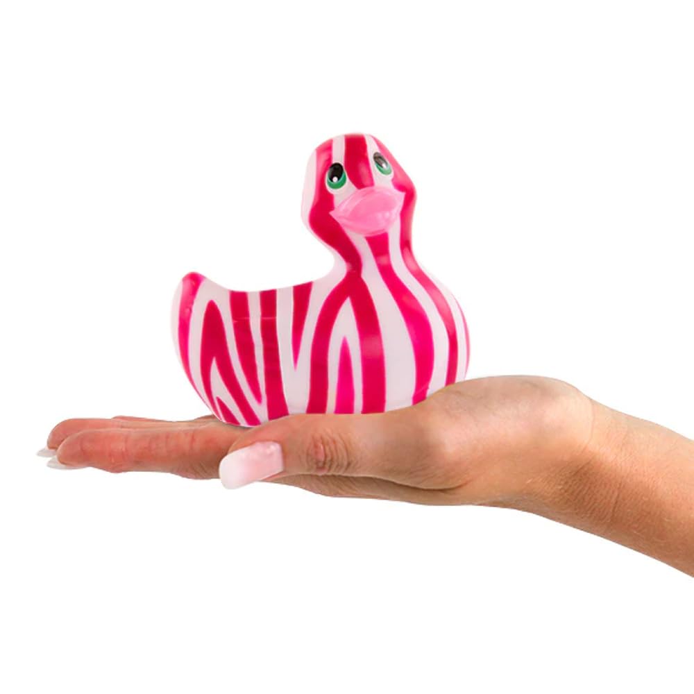BIG TEAZE Duckie 2.0 Vibrating Duck Toy - White & Pink Adult Pleasure Product for Couples & Solo Play - Perfect for Bath Time Fun & Sensual Relaxation