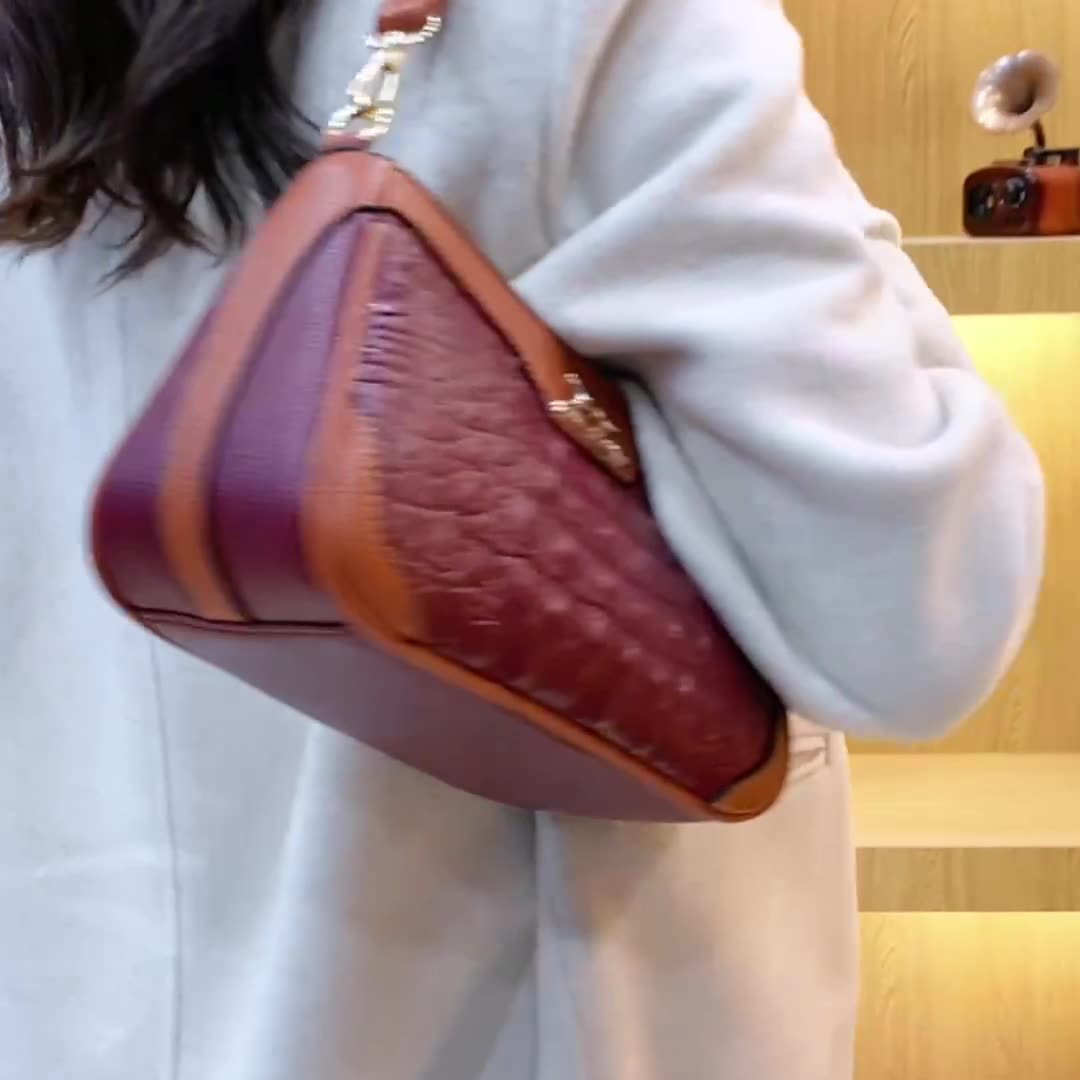 Stylish Alligator Pattern Crossbody Bag for Women - Perfect for Work, Travel & Everyday Use