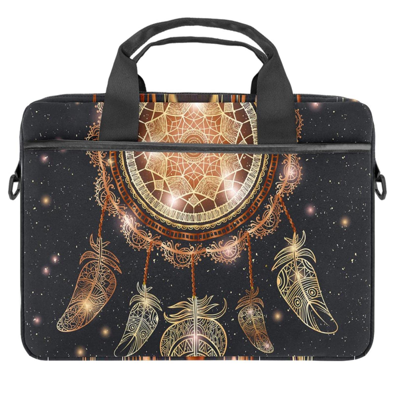 Stylish Unisex Laptop Messenger Bag for 14 Inch Notebook - Waterproof Shoulder Bag for Women & Men (Starry Night Design) - Perfect for Office, School, Travel & Business Commute