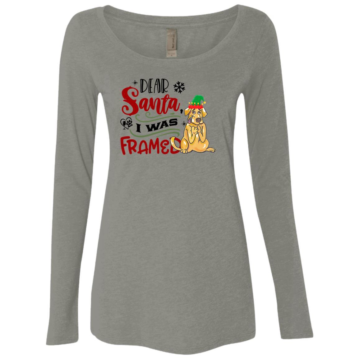 WineyBitches.Co Women's Long Sleeve Scoop Neck Tri-Blend T-Shirt - Soft & Comfortable for Casual Wear, Lounge, and Everyday Outfits